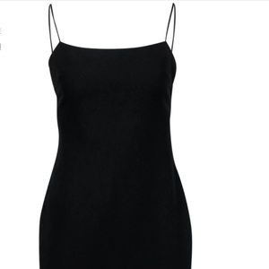 Cinq A Sept stunning black strappy dress with slit size 2